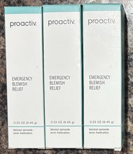 Lot Of 3 PROACTIV EMERGENCY BLEMISH RELIEF .33 Oz Bottle 2026 05/26 SEALED