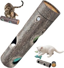 Interactive Cat Toy, 6 Tree Hole Roller with 3D Pressure-Resistant...