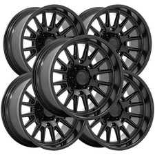 Set Of 5 Moto Metal Mo814 Tekton 20x10 6x5.5 -18mm Matte Black Wheels Rims