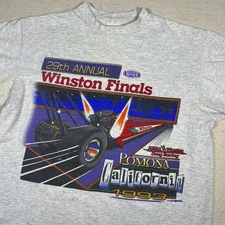 Vintage 1993 Winston Finals Pomona California Drag Racing T Shirt Mens L