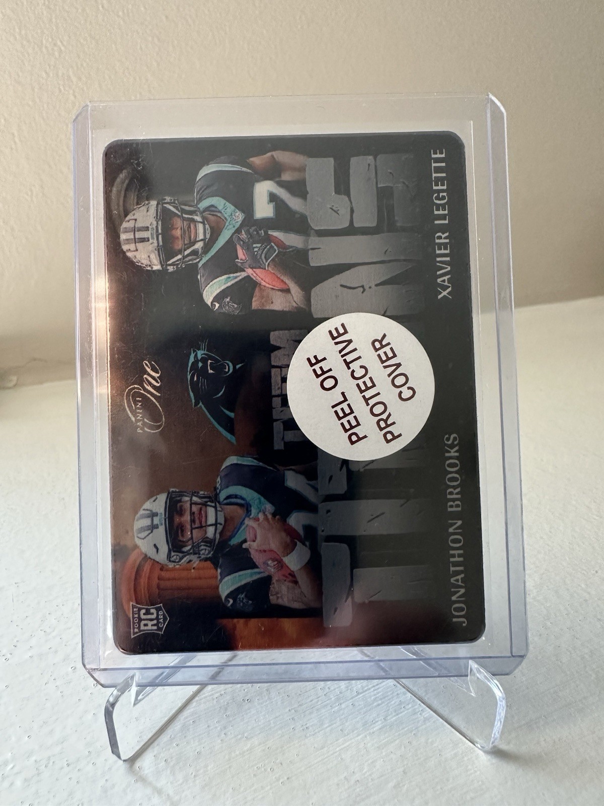 2024 Panini One Panthers TEAM TITANS Metal RC - XAVIER LEGETTE JONATHON BROOKS