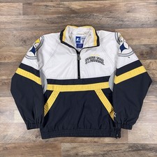 Vintage 90s Starter Pro Line NFL Pittsburgh Steelers 1/4 Zip Jacket Mens Small