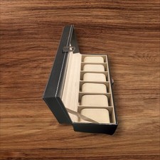 Boîte À Bijoux Multi Grille Pour Montre Coffret Rangement Simili Cuir Stokage