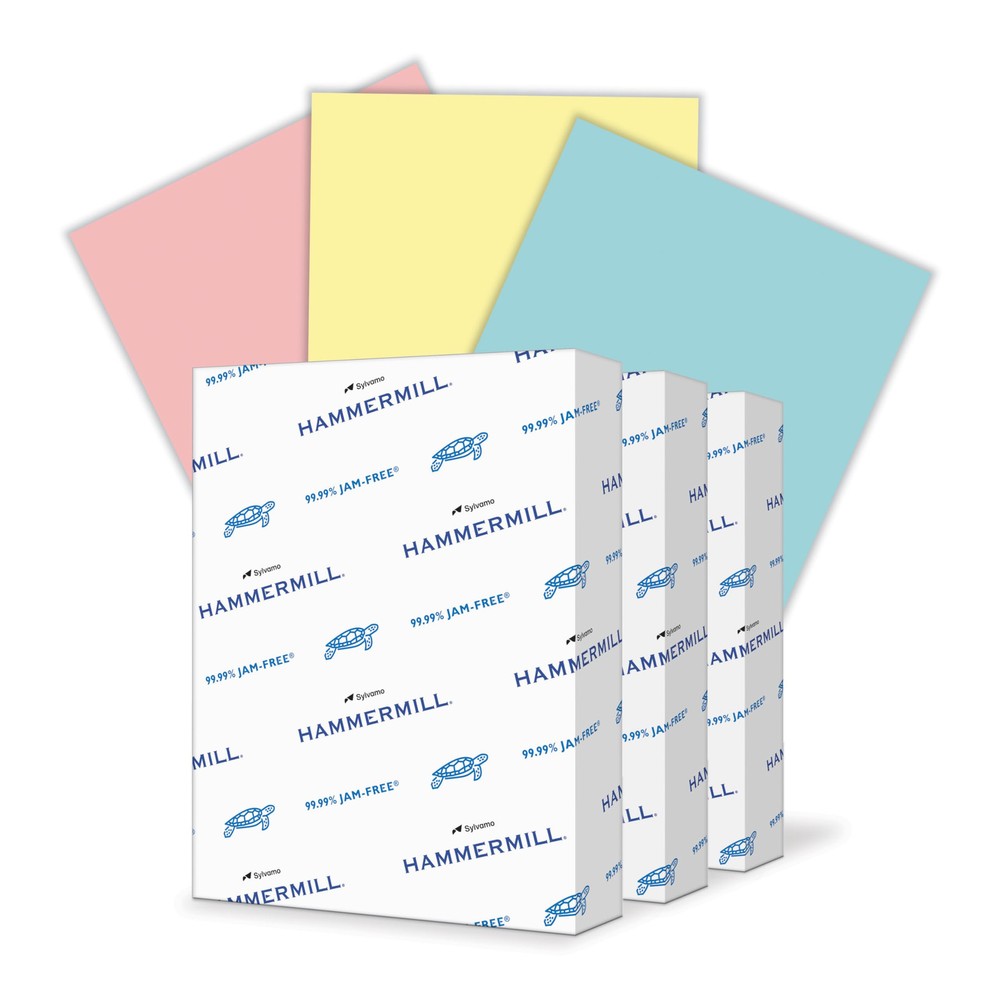 Vibrant Canary Blue Pink Printer Paper 20lb 8.5x11 Assortment