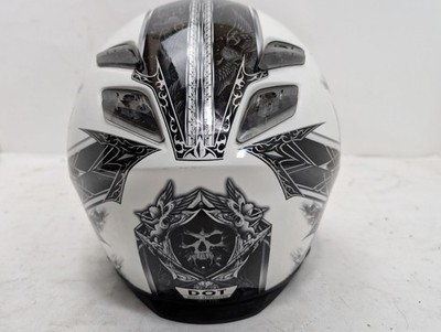 セキュリティ・セーフティ SHOEI XR-1100 DIABOLIC FEUD WHITE/SILVER SHOEI RF-1100 Diabolic Feud Helmet M 57-58 cm White Silver Black
