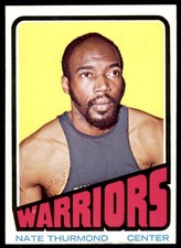 1972-73 Topps #28 NATE THURMOND  Golden State Warriors  EX-EX+ (Bottom)
