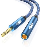 EMK 1/4 inch Extension Cable, 6.35mm 1/4" Male to Female Stereo 3.3FT/1M