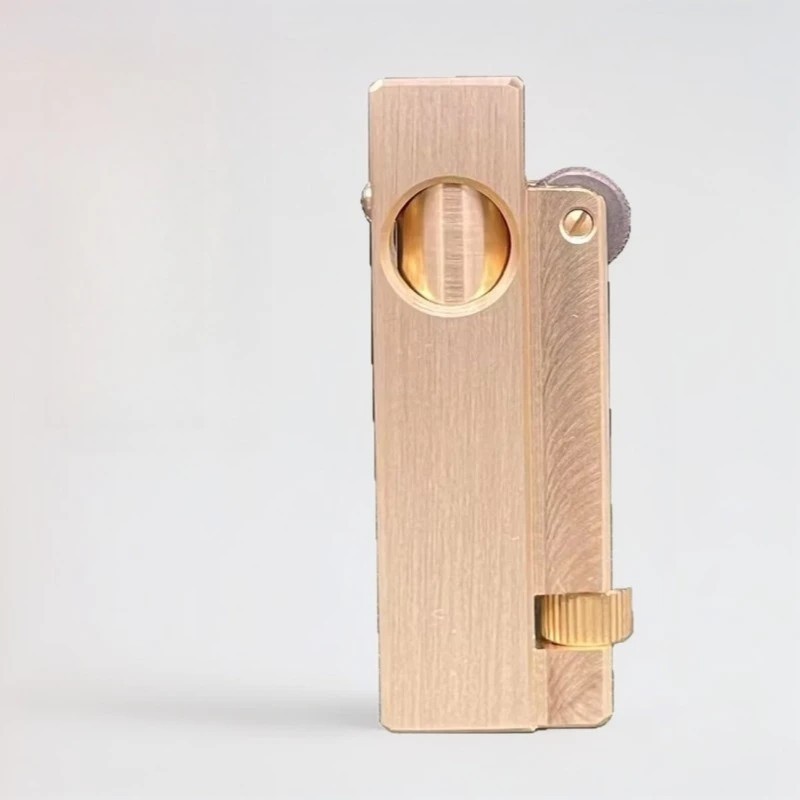 Handmade Brass Trench Kerosene Lighter Personalized Retro Lighter Gifts For Men