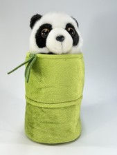 Aurora Panda Plush Hand Puppet Animal Bamboo Cup Cute Toy Gift Collectible 8 In