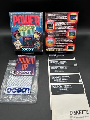Power UP OCEAN: Turrican, X-Out, Altered Beast, Chase H.Q. | Commodore 64 DISK