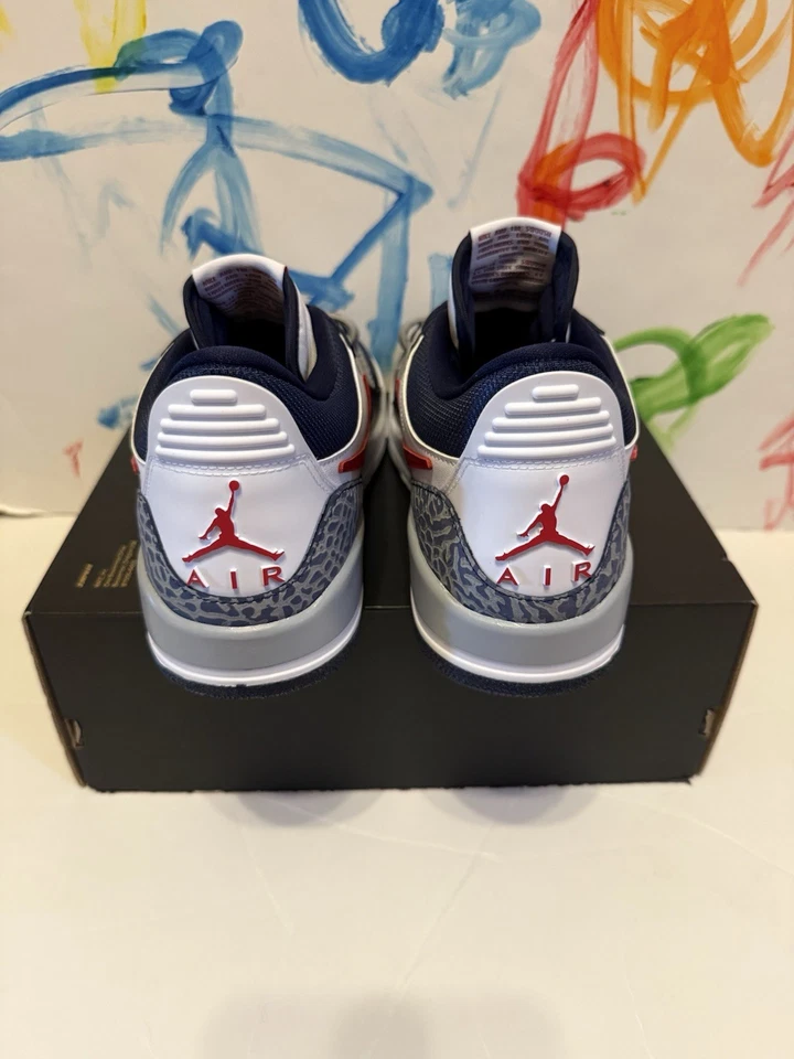 Nike Air Jordan Legacy 312 Branco Baixo/Vermelho Varsity/Marinho Meia-Noite CD7069-164 Tamanho 8.5 - Imagem 3 de 4
