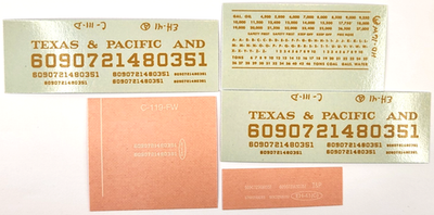 #ad Champ HO Scale Decal #EH 41 Texas amp; Pacific Steam Locomotive Dulux Bonus $13.99