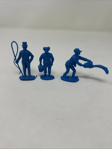 Set Of Three Vintage Plastic Circus Figures. Palmer? Marx?