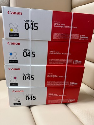 #ad Canon Genuine Toner Bundle 045 4 Pack for Canon Color Cyan Magenta Yellow Black $263.50