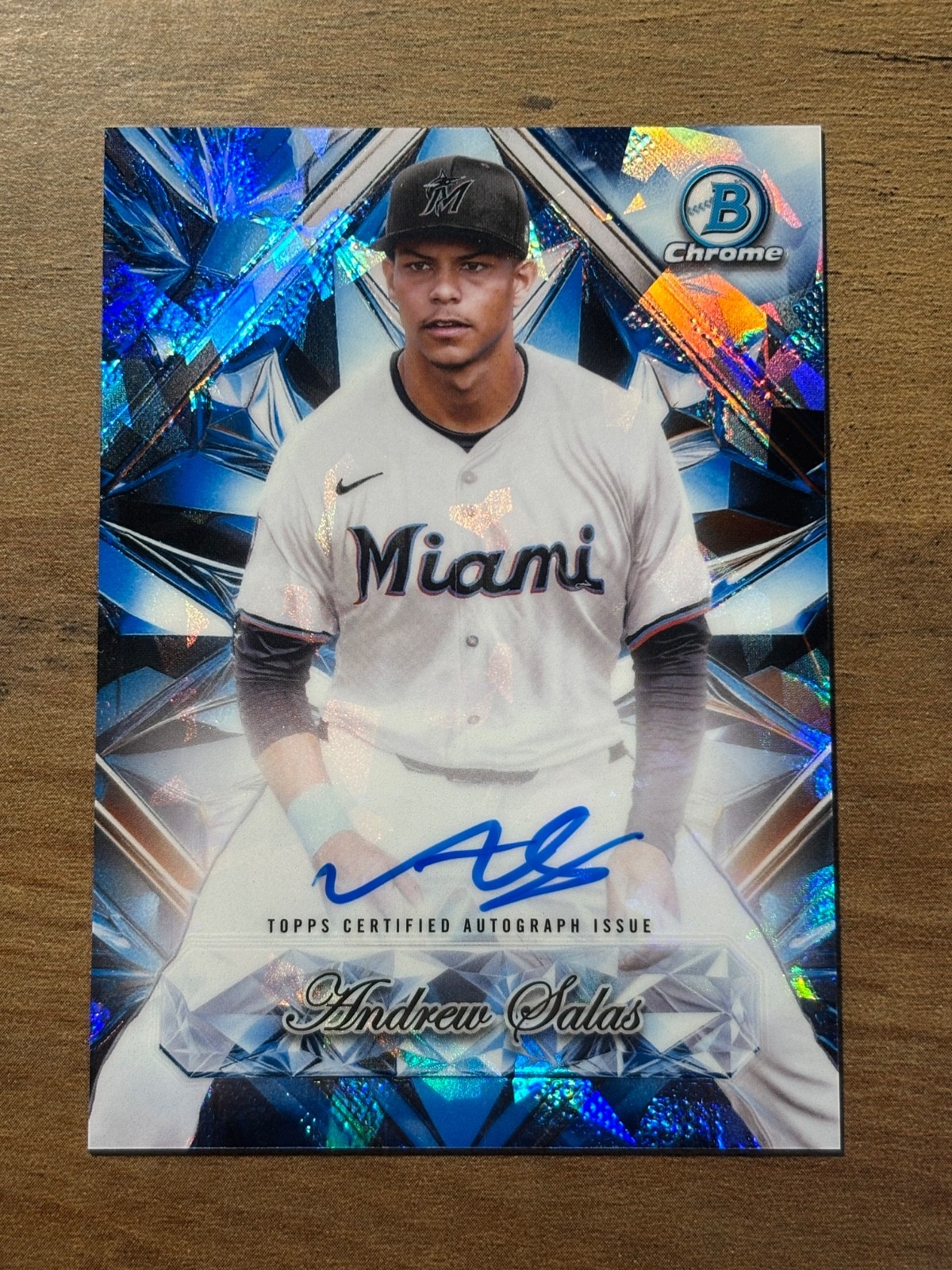 2025 Bowman Chrome Sapphire Andrew Salas Selections Auto #SSA-AS Marlins