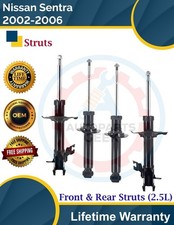 New Oe Front Rear Struts For 2002-2006 Nissan Sentra Lifetime Warranty