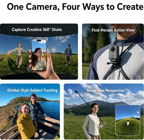 DJI Osmo 360 II Adventure Bundle Camera 8K 60fps 360° Action Battery Case Selfie - Picture 2 of 6
