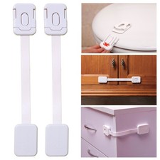 2 Children Baby Proof Safety Toilet Seat Drawer Lock Cabinet Door Fridge Applian