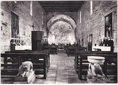 PIONA - LECCO - ABBEY INTERIOR - TRAVEL 1964 -97949-