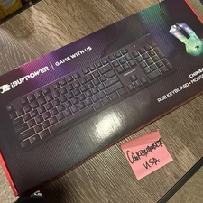 NEW  iBUYPOWER Chimera KM7 RGB Keyboard + Mouse Combo - Black