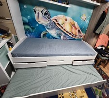 Bett mit Schubladen und Zusatz Bett zum Ausziehen. 90x200 CM ohne Matratzen