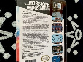 Mission Impossible (Nintendo NES) NUEVO Sellado de F&aacute;brica &iexcl;Con COSTURA H Original!