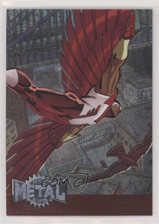 2015 Marvel Fleer Retro 1995 Fleer Metal Blaster Falcon #16 8b4