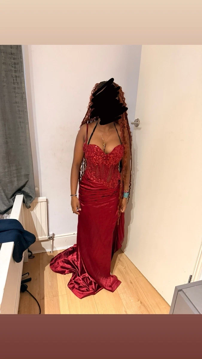 dark red bridesmaid dresses uk La Femme 31347 Dress | La Femme Dresses main image 0