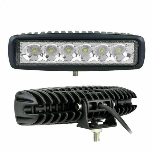 FARO LAMPADA SUPPLEMENTARE PROFONDITA' PER AUTO FUORISTRADA 12V 6 LED 18W IP68 - Foto 2 di 3
