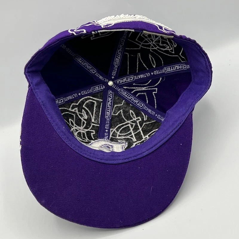 Gorra de béisbol DC Washington City Hunter para hombre S púrpura logotipo ajustada bordada Foto 4 de 4