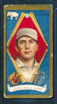 1911 T205 Sweet Caporal: BRISCOE 'Bris' LORD Philadelphia Athletics ~ Good to VG
