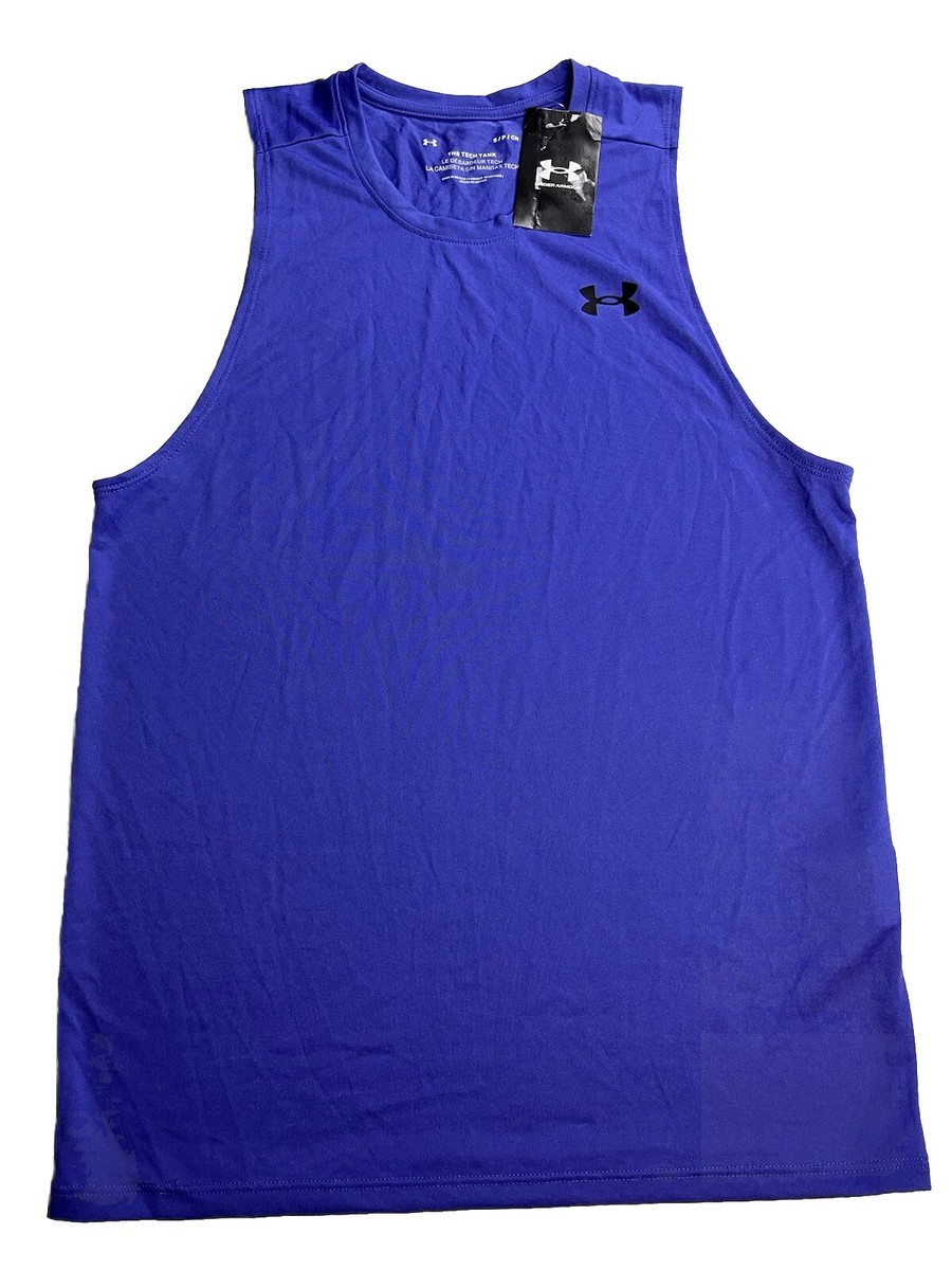 Under Armour Men's UA The Tech Tank Purple S Tank Top Sleeveless