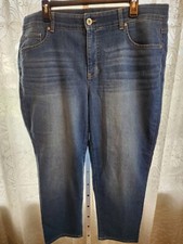 Women's Terra  Sky Medium Wash Cropped Stretch Jeans 18w