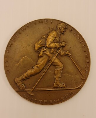Austrian medal Osterreichisches Bundesheer wettbewerb Patrouillen skilauf 1930