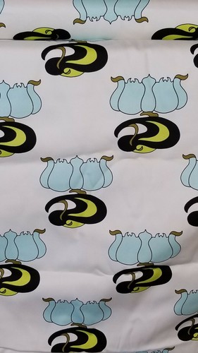 Ivory Tulips Sateen Cotton Fabric Free Spirit Home Dec BY the Yard - Picture 2 of 2