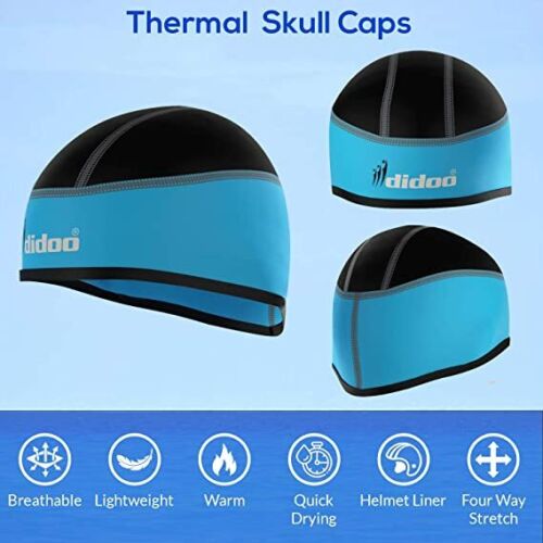 DIDOO Mens Cycling Beanie Windproof Running Sports Breathable Skull Helmet Cap - Picture 23 of 23