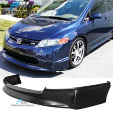 Fits 06-08 Honda Civic 4dr Pu Front Bumper Lip Spoiler Mugen Style