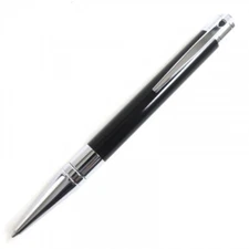 S.T. Dupont Twist-type Ballpoint Pen Body-color:Black & Silver LTD From JAPAN
