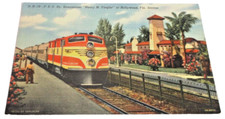 1940's FLORIDA EAST COAST FEC HENRY M. FLAGLER HOLLYWOOD, FLORIDA POST CARD B