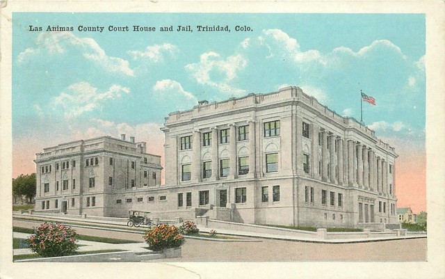 Jail Las Animas County Court House 1922 Postcard Trinidad Colorado Jail Las Animas County Court House 1922 Postcard Trinidad Colorado