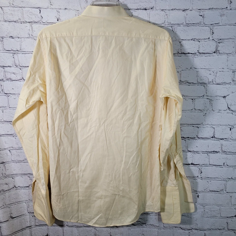 Burberrys Mens Long Sleeve Dress Shirt Medium 16 - 35 Cream Preppy Classic - Image 2 of 4