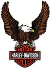 Harley Davidson Eagle Bar and Shield INSIDE WINDOW Decal Part #D9 ~ 9 Inches! — photo 1