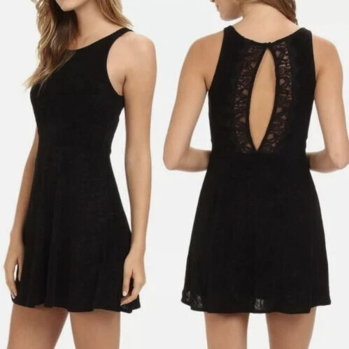 Mini Vestido Free People Negro Mujer Mediano Dama Jane Ponte Elastizado Sin Mangas Foto 2 de 4