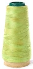 Vintage EQUITY VAT LIME PARFAIT 1414 Green Two Ply Thread Spool Sewing, Partial