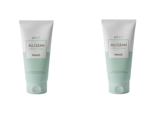 Twin Pack- HEIMISH All Clean Foam Facial Cleanser - pH Balancing 5 Oz. EA - NIB