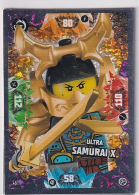 80年代ディスコSamurai members gold card Lego Ninjago Series 8 TCG Card No. 31 Ultra Samurai X | eBay Australia