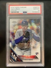 2016 Topps Chrome Update Julio Urias Rookie RC #HMT27 PSA 10 POP 54 Dodgers