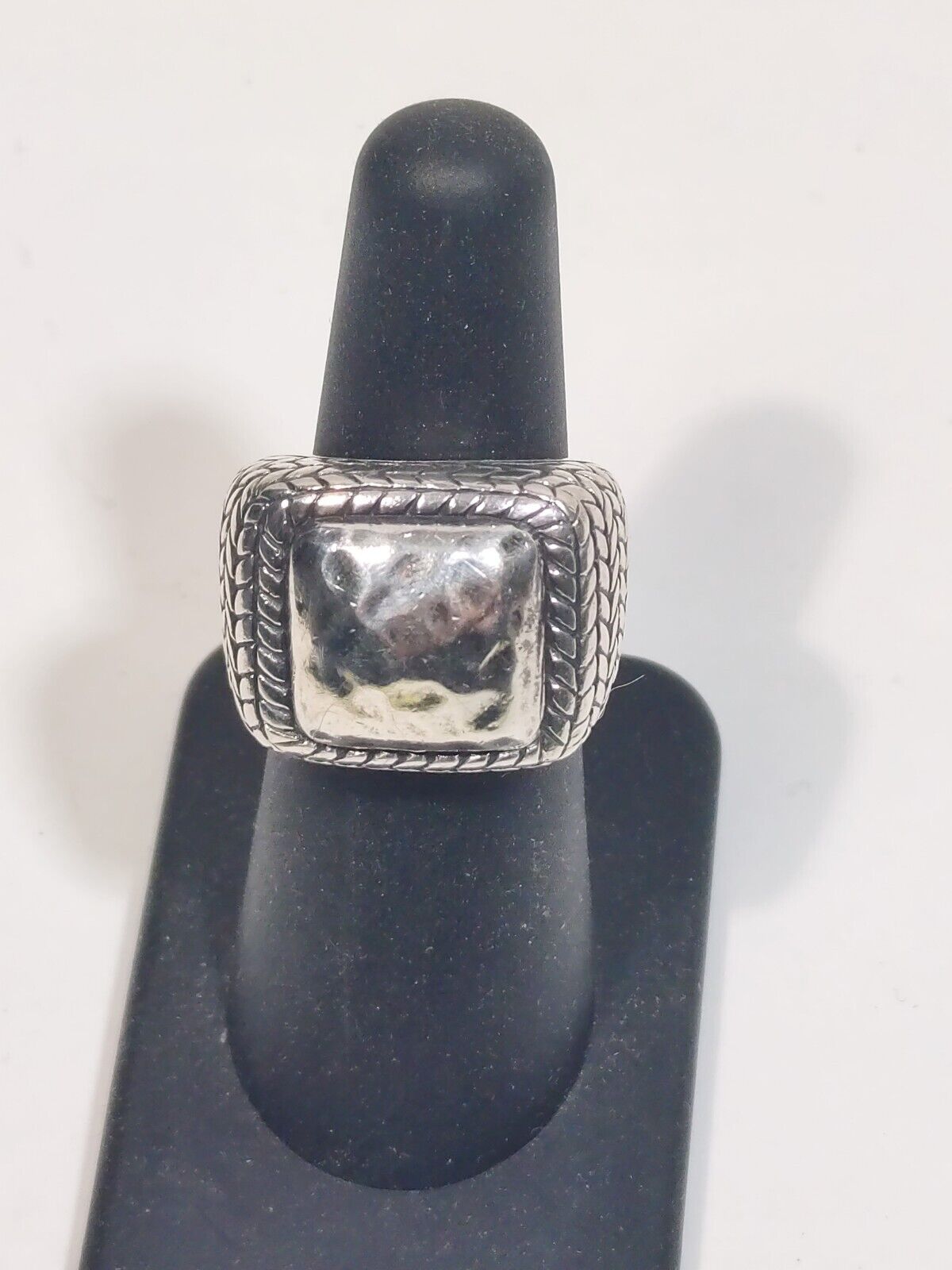 Silpada Sterling Silver Hammered Ring Size 5.5 - image 1