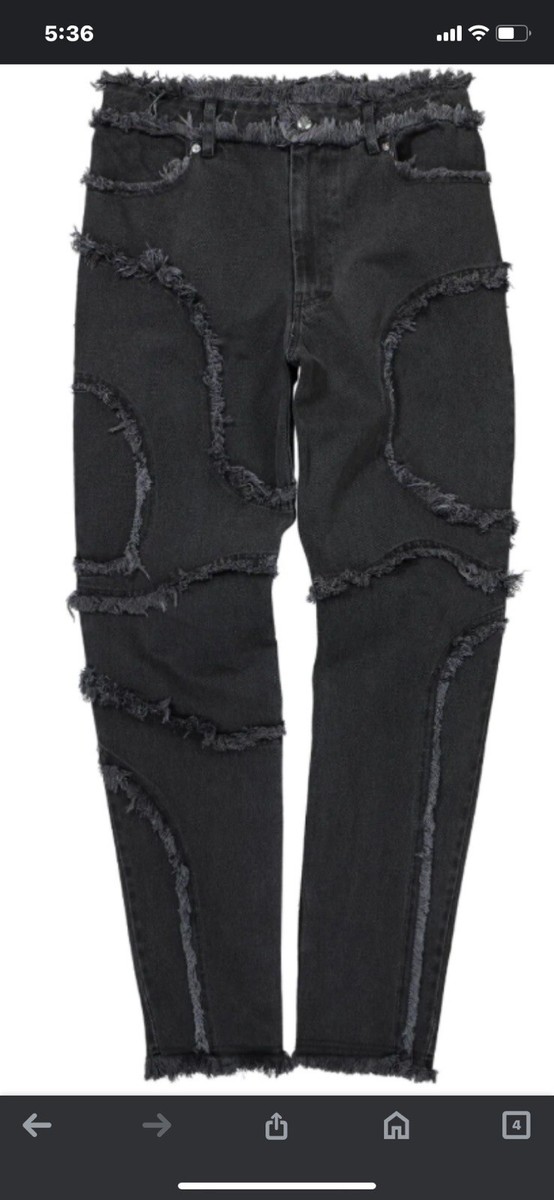 Eckhaus Latta El Jean Black Shredded Jeans sz 28 | eBay Eckhaus Latta El Jean Black Shredded Jeans sz 28 | eBay