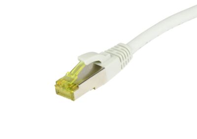 Patchkabel RJ45, CAT6A 500Mhz, 0.15m, weiss, S-STP(S/FTP), TPE/LSZH(Ultraflex),
